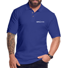 Load image into Gallery viewer, GRÜVN Men&#39;s Pique Polo Shirt - 3 Colors - royal blue
