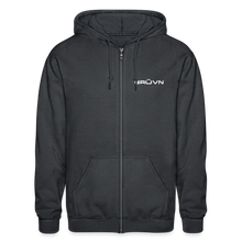 Load image into Gallery viewer, GRÜVN Gildan Heavy Blend Adult Zip Hoodie - White (6 Styles) - deep heather
