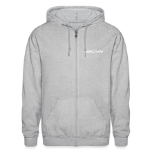 Load image into Gallery viewer, GRÜVN Gildan Heavy Blend Adult Zip Hoodie - White (6 Styles) - heather gray
