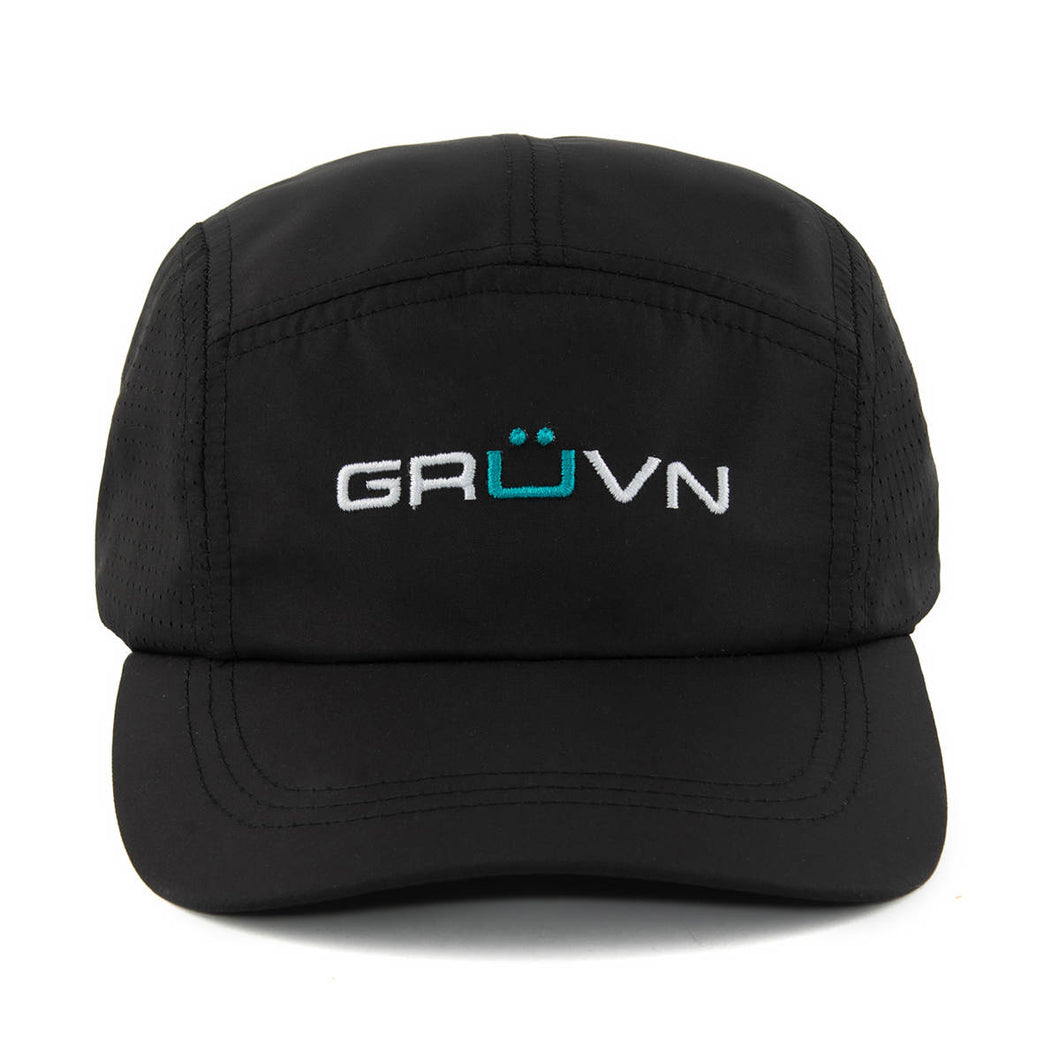 GRUVN 5 panel hat sport hat black