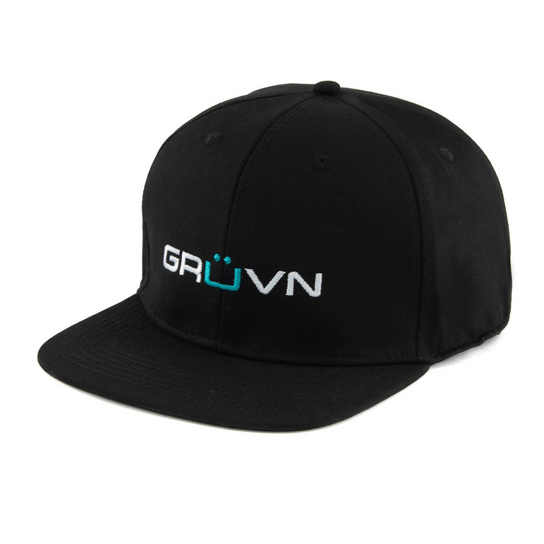 GRUVN black fitted hat cap
