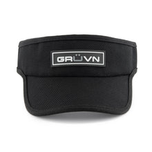 Load image into Gallery viewer, Black Visor GRUVN with patch for women and men

