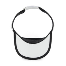 Load image into Gallery viewer, Visor GRUVN white with black trim for women and men
