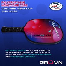 Load image into Gallery viewer, Pickleball Paddle Composite USAPA Approved GRUVN The Rounder-C
