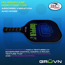 Load image into Gallery viewer, Pickleball Paddle Gripper-G Graphite USAPA Approved  GRÜVN
