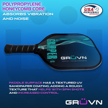 Load image into Gallery viewer, Pickleball Paddle Graphite USAPA Approved Gripper-G GRÜVN
