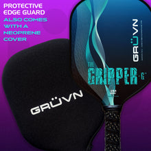 Load image into Gallery viewer, Pickleball Paddle Graphite GRUVN  Gripper-G16 with cover
