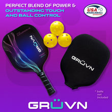 Load image into Gallery viewer, Graphite Pickleball Paddle USAPA Approved Launch-G GRÜVN
