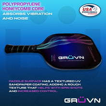 Load image into Gallery viewer, GRÜVN Pickleball Paddle Graphite USAPA Approved 
