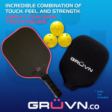 Load image into Gallery viewer, T700 Raw Carbon fiber pickleball paddle 13mm GRUVN RAW-13V
