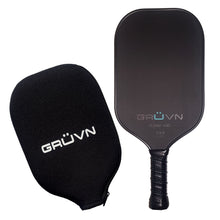 Load image into Gallery viewer, Pickleball paddle raw carbon fiber elongated RAW-16E GRUVN blue
