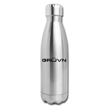 Load image into Gallery viewer, GRÜVN Insulated Stainless Steel Water Bottle - Black Logo (5 Styles) - silver
