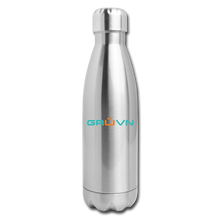 Load image into Gallery viewer, GRÜVN Insulated Stainless Steel Water Bottle - Blue &amp; Orange (3 Styles) - silver

