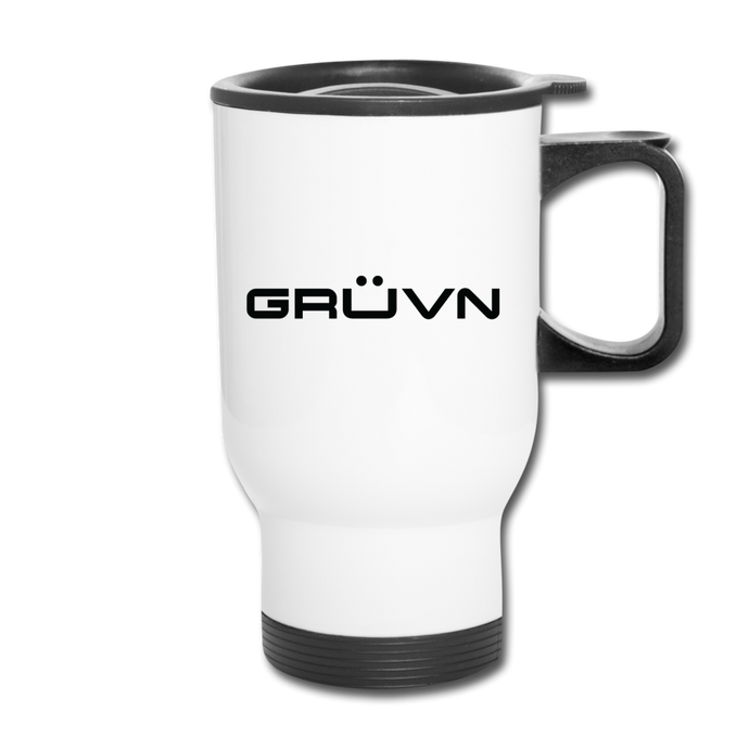 GRÜVN Travel Mug - Black - white