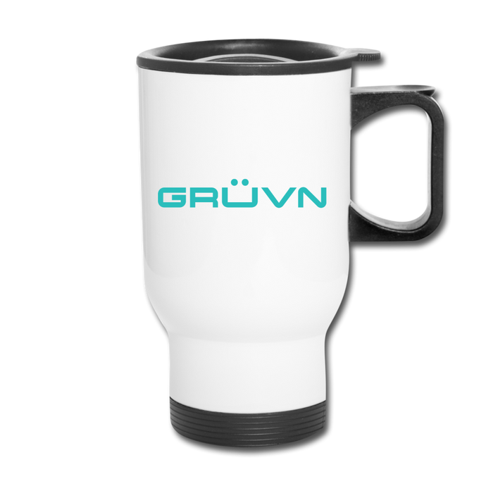 GRÜVN Travel Mug - Blue - white