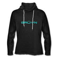 Load image into Gallery viewer, GRÜVN Unisex Lightweight Terry Hoodie - Blue - charcoal gray
