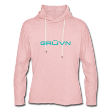 Load image into Gallery viewer, GRÜVN Unisex Lightweight Terry Hoodie - Blue - cream heather pink
