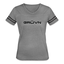 Load image into Gallery viewer, GRÜVN Women’s Vintage Sport T-Shirt - Black (7 Colors) - heather gray/charcoal
