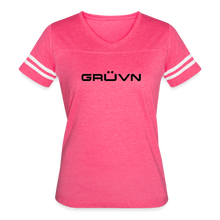 Load image into Gallery viewer, GRÜVN Women’s Vintage Sport T-Shirt - Black (7 Colors) - vintage pink/white
