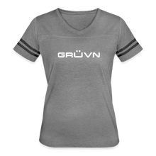 Load image into Gallery viewer, GRÜVN Women’s Vintage Sport T-Shirt - White (7 Colors) - heather gray/charcoal
