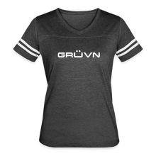 Load image into Gallery viewer, GRÜVN Women’s Vintage Sport T-Shirt - White (7 Colors) - vintage smoke/white

