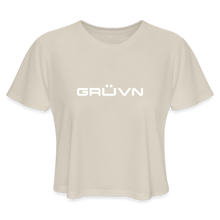 Load image into Gallery viewer, GRÜVN Women&#39;s Cropped T-Shirt (Suarez on back) - 3 Colors - dust
