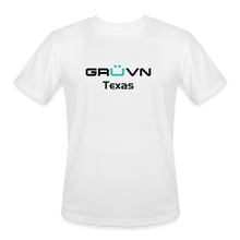 Load image into Gallery viewer, GRÜVN Texas (SANCHEZ on back) Men’s Moisture Wicking Performance T-Shirt - 4 Colors - white
