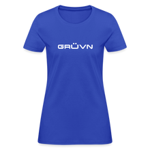 Load image into Gallery viewer, GRÜVN Women&#39;s T-Shirt - White Logo (11 Colors) - royal blue

