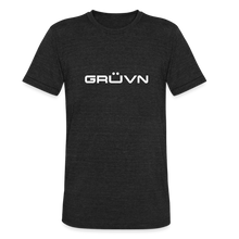 Load image into Gallery viewer, GRÜVN Unisex Tri-Blend T-Shirt - White with Triad (5 styles) - heather black
