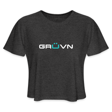 Load image into Gallery viewer, GRÜVN Women&#39;s Cropped T-Shirt - Pickleball Chick - deep heather
