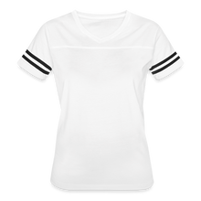 Load image into Gallery viewer, GRÜVN Women’s Vintage Sport T-Shirt - Michelle on back - white/black
