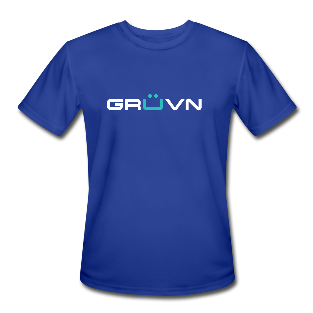 GRÜVN Men's Moisture Wicking Performance T-Shirt - White