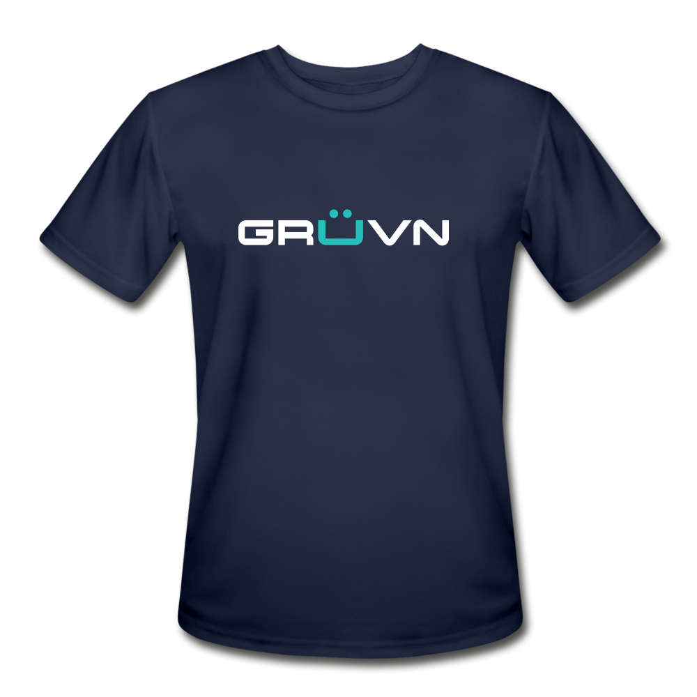 GRÜVN Men's Moisture Wicking Performance T-Shirt - White
