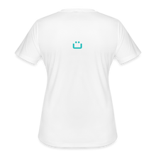 Load image into Gallery viewer, LIVE IT Women&#39;s Moisture Wicking Performance T-Shirt (GRUVN on back) - White Logo (4 Colors) - white
