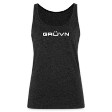 Load image into Gallery viewer, GRÜVN Women’s Premium Tank Top - White (8 Styles) - charcoal grey
